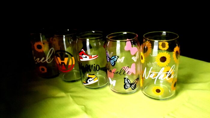 Custom Iced Coffee Can Glass - Image 2