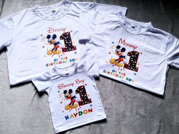 Kids Birthday T-shirts (A4 Sized Print)